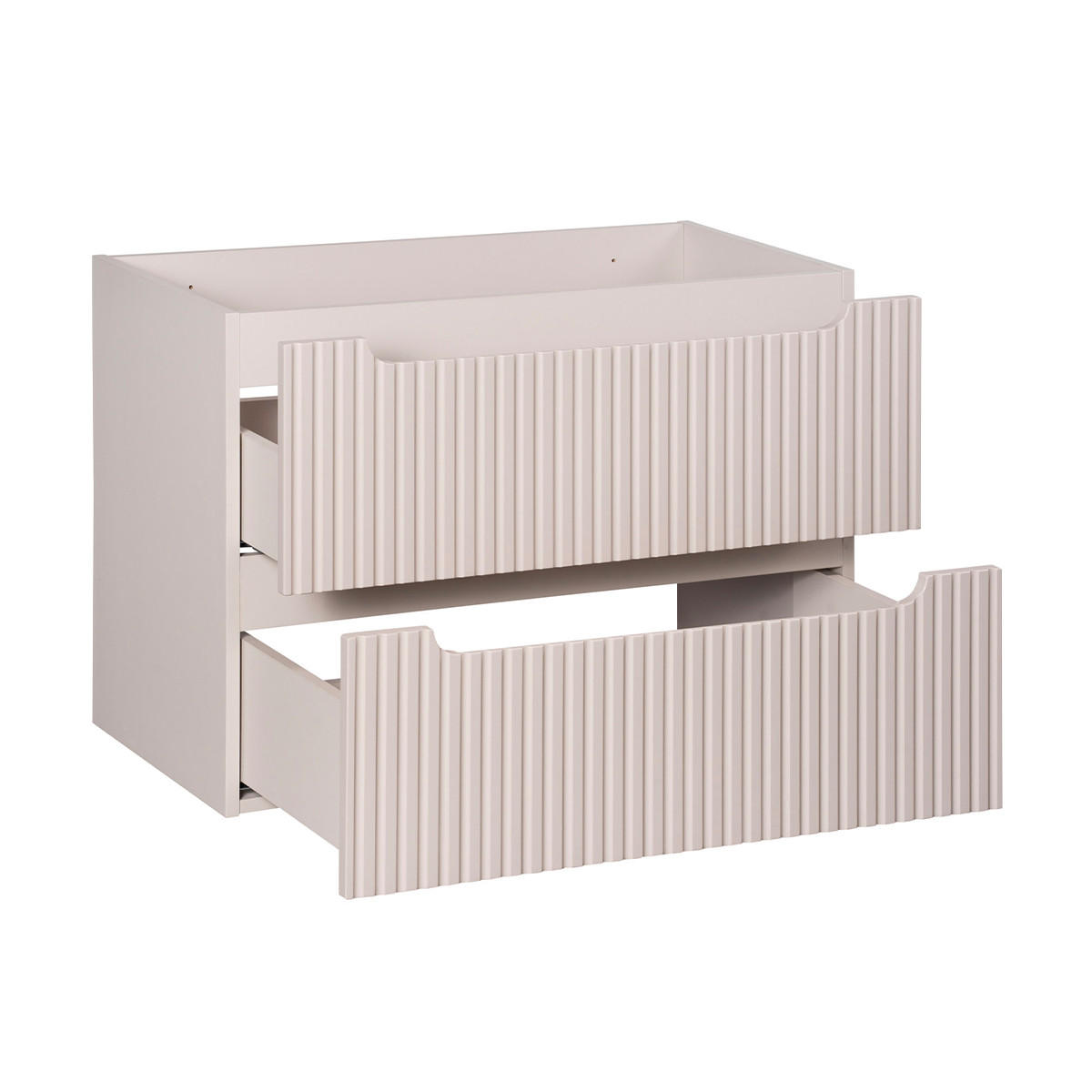 WASCHTISCHUNTERSCHRANK 80cm Riva Kaschmir - Beige, Holzwerkstoff (80/57/40cm) - Petits-meubles