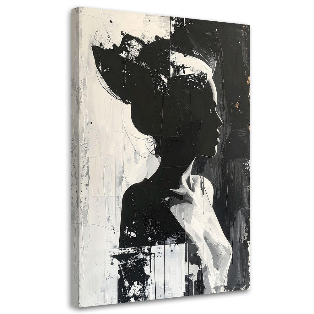 Feeby Leinwandbilder, Schwarz 80x120 cm
