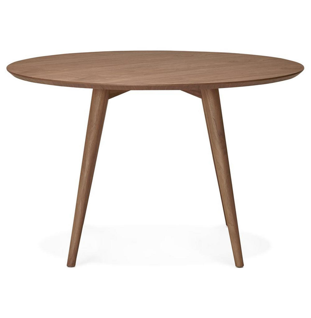 ESSTISCH Rund Holz Skandi-Stil Langlebig Ø120 LIRAXO, Braun 120x120x75 cm - Braun, Holz/Holzwerkstoff (120/120/75cm) - KADIMA DESIGN