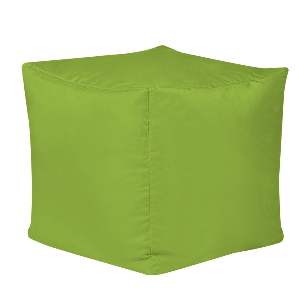 SITZPOUF Outdoor Würfel - Limette/Grün, Kunststoff (38/38/38cm) - Veeva