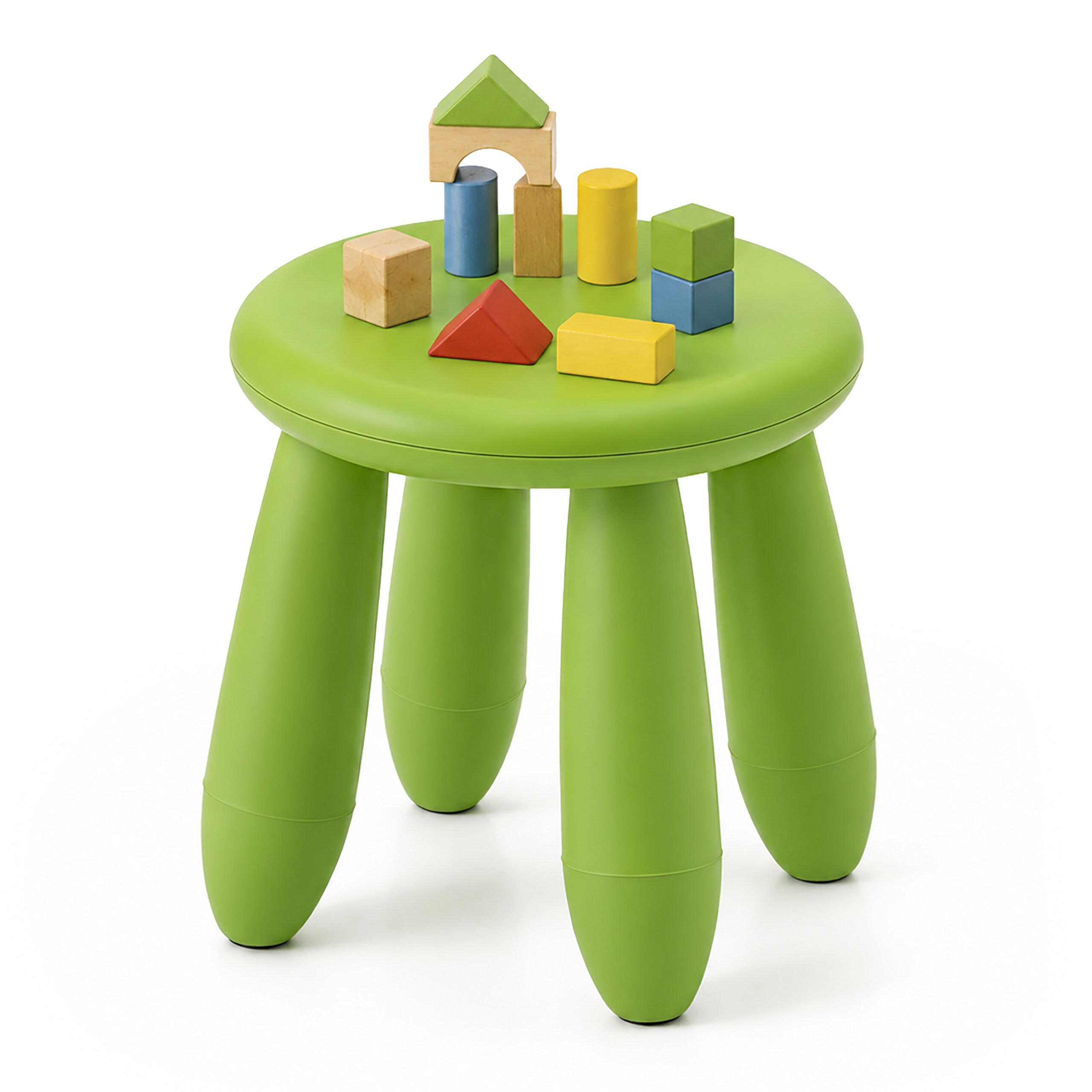 Relaxdays STOLIČKA Zelená plastová 26 cm