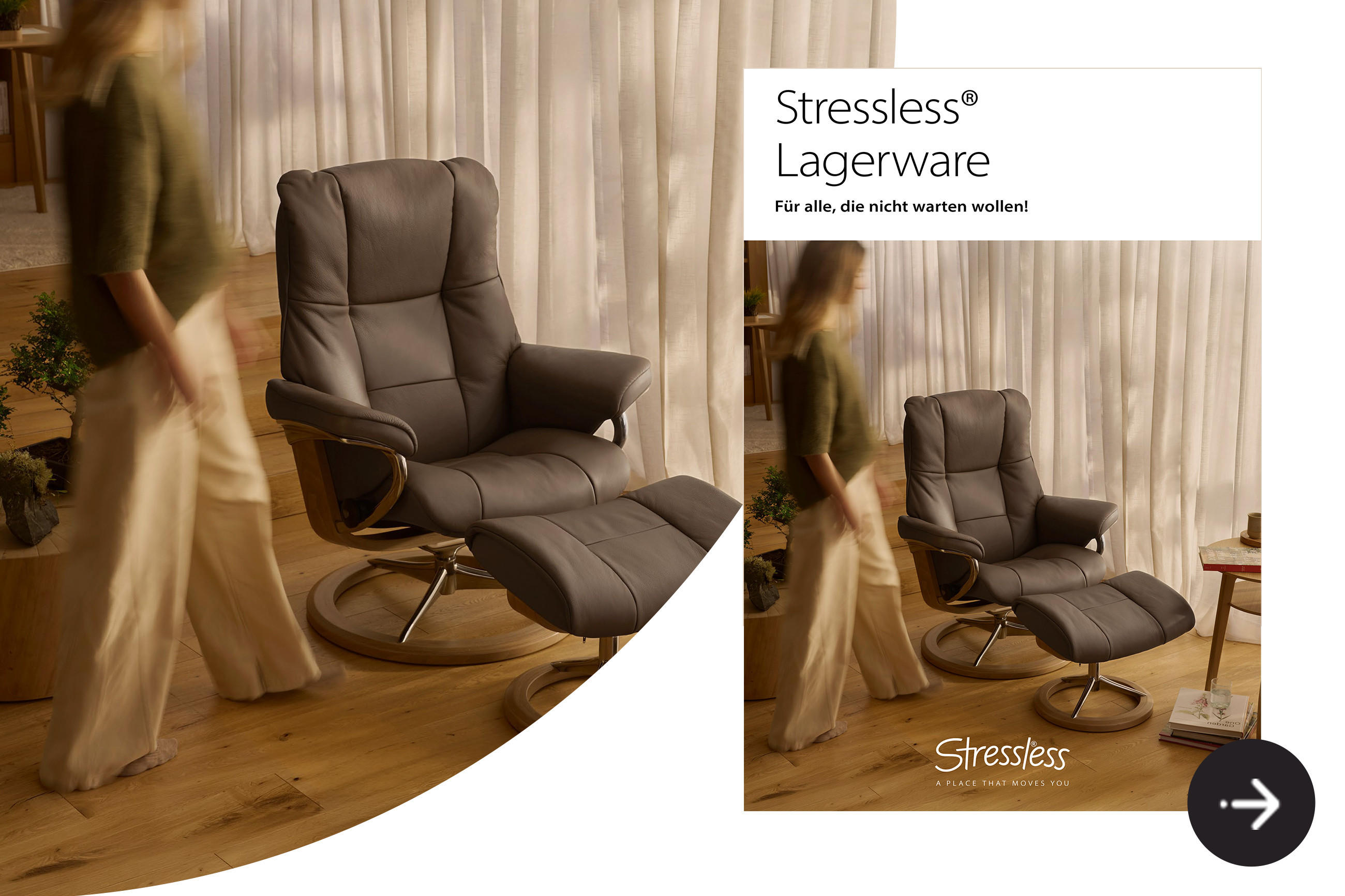 Stressless Lagerware 2026 – Katalog mit sofort verfügbaren Stressless Möbeln öffnen