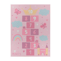 KINDERTEPPICH Herz Pink 160 x 220 cm - Pink, Kunststoff (160/220cm) - TT Home