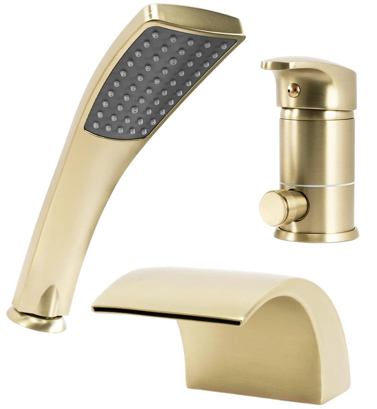 WANNENARMATUR Rea Riven Brush Gold - Goldfarben, Metall (4/23.6/14cm) - REA