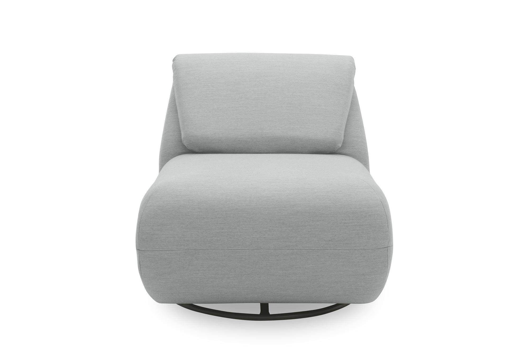 GARTENLOUNGE-RELAXSESSEL 2 Branwen 68x67x88 mit Outdoorbezug in silber - Silberfarben, Kunststoff (68/67/88cm) - 58aufmkessel