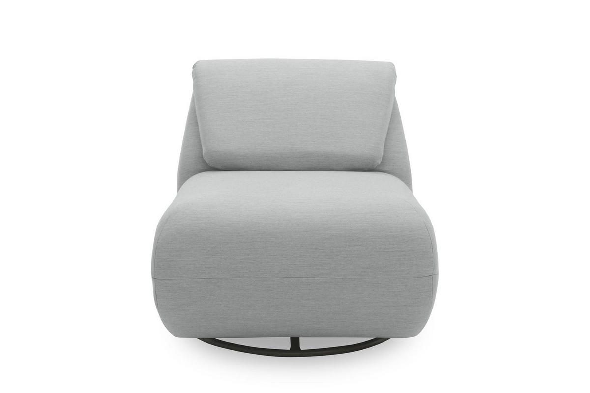 GARTENLOUNGE-RELAXSESSEL 2 Branwen 68x67x88 mit Outdoorbezug in silber - Silberfarben, Kunststoff (68/67/88cm) - 58aufmkessel