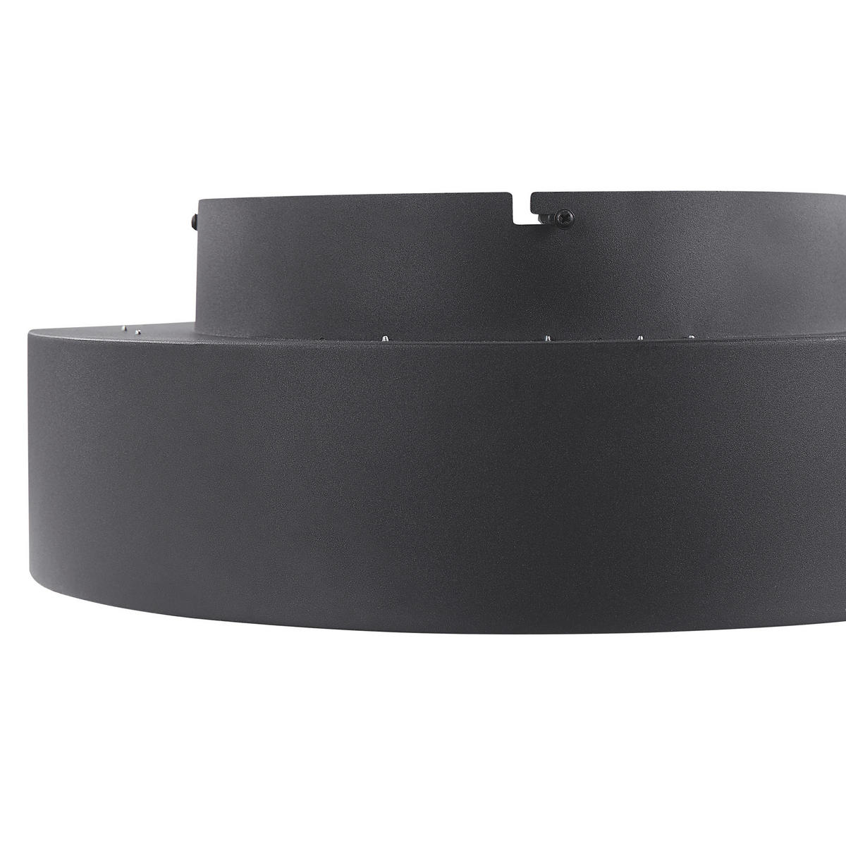 DECKENLEUCHTE Moei 45/45/17 cm - Schwarz, Metall (45/45/17cm) - Beliani