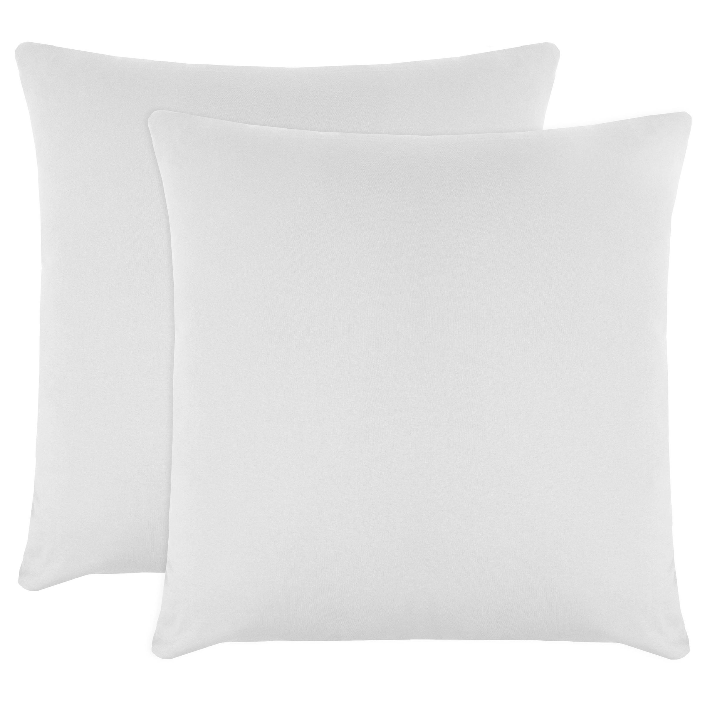 KISSENBEZUG, 2er-Set, 80x80 cm, 100% Baumwolle, Weiß - Weiß, Textil (80/80cm) - Zollner
