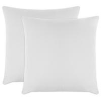 KISSENBEZUG, 2er-Set, 80x80 cm, 100% Baumwolle, Weiß - Weiß, Textil (80/80cm) - Zollner