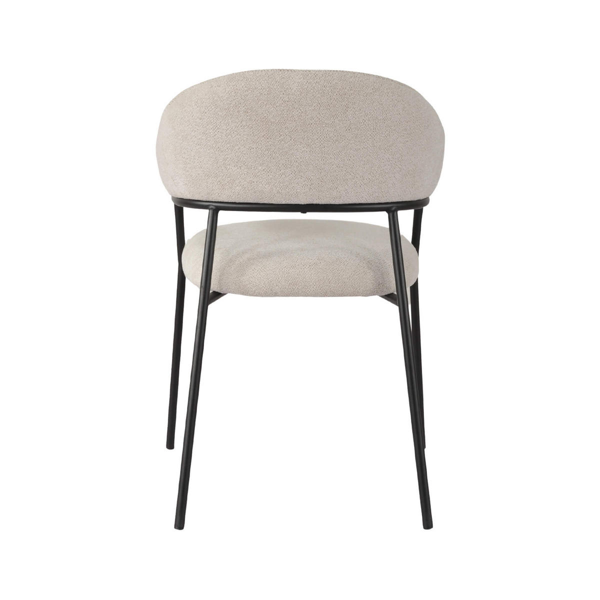 STÜHLE 2er Set Weiß 56,5/57/82,5 cm - Weiß, Textil (56.5/82.5/57cm) - Mobili Rebecca