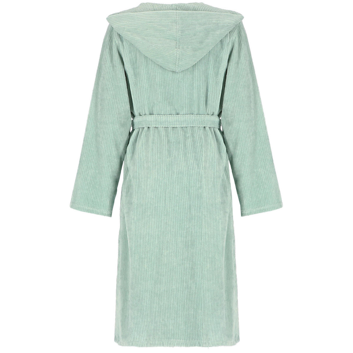 BADEMANTEL DAMEN KAPUZE CORD-OPTIK 6140 MINT - 414 - Grün, Textil (Lnull) - Cawö