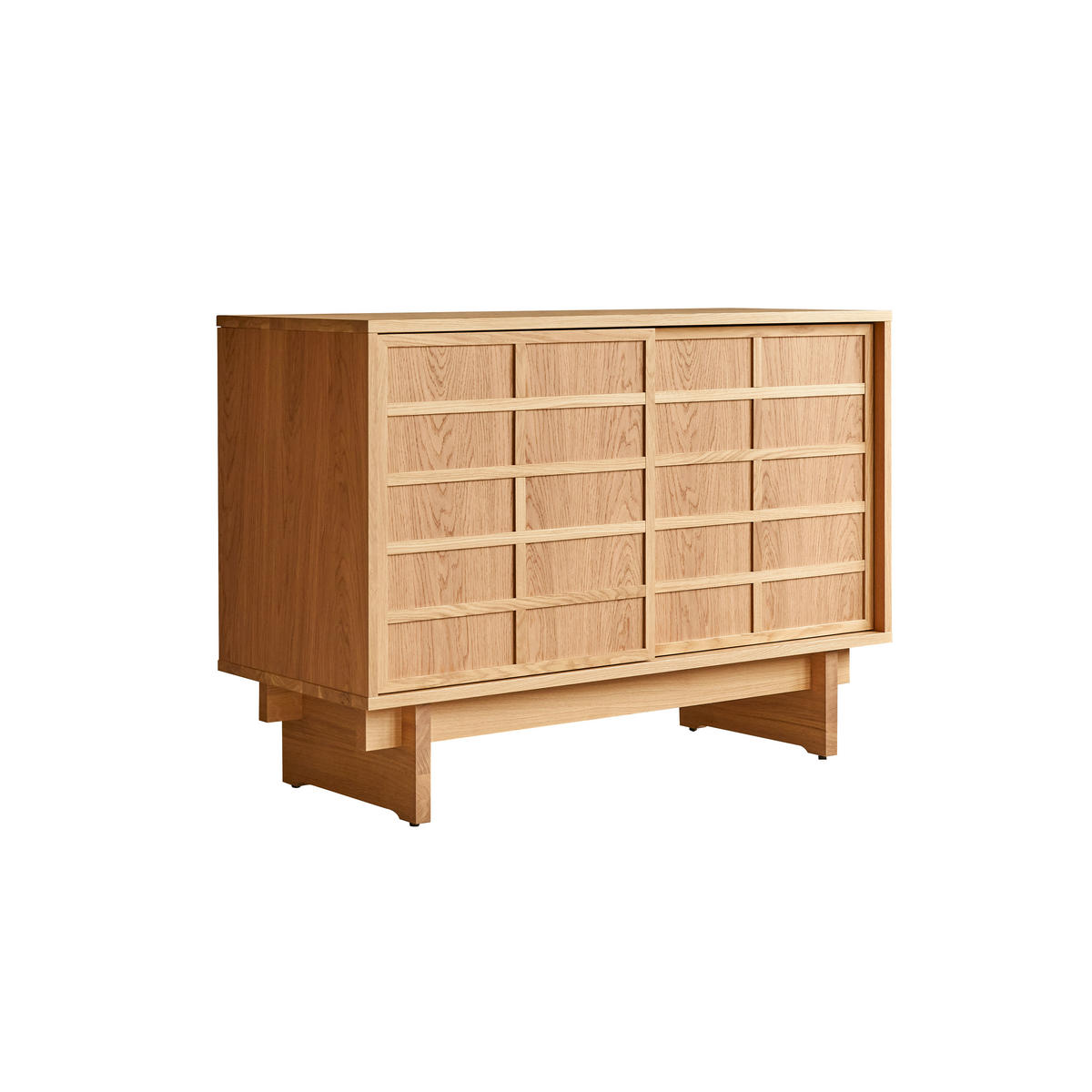 BADEZIMMERMÖBEL Miu Natur aus Eiche - Naturfarben, Holz (115/82/48cm) - Tikamoon