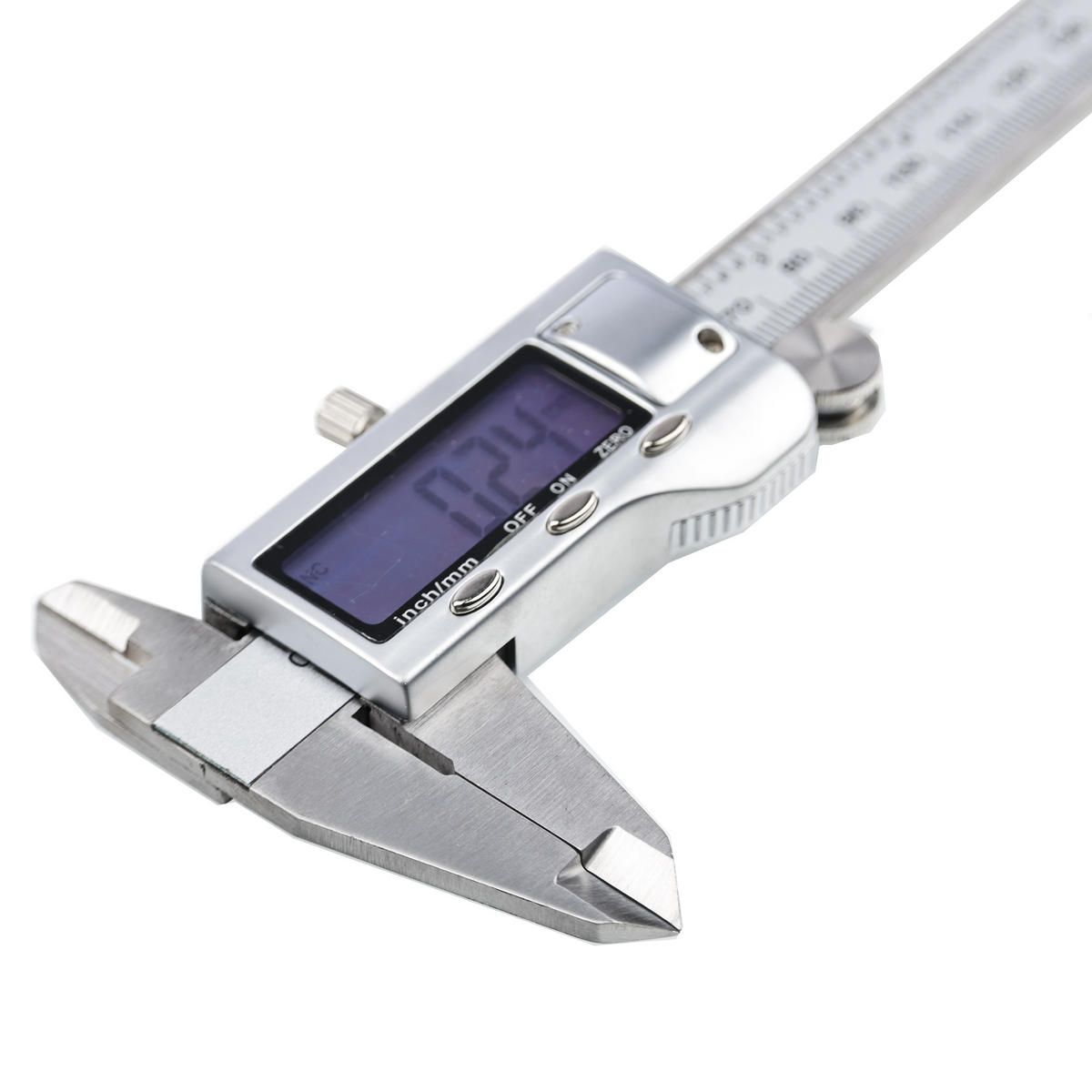 MESSSCHIEBER Digital - 150 mm, 0,01 mm Genauigkeit, LCD, Edelstahl, Tiefenmessung, mm/in, inkl. Etui, Batterie - Multicolor, Kunststoff/Metall (10/10/10cm)