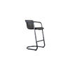 BARHOCKER TRIVIA Grau Leder - Grau, Leder (51/102/62cm) - KAWOLA