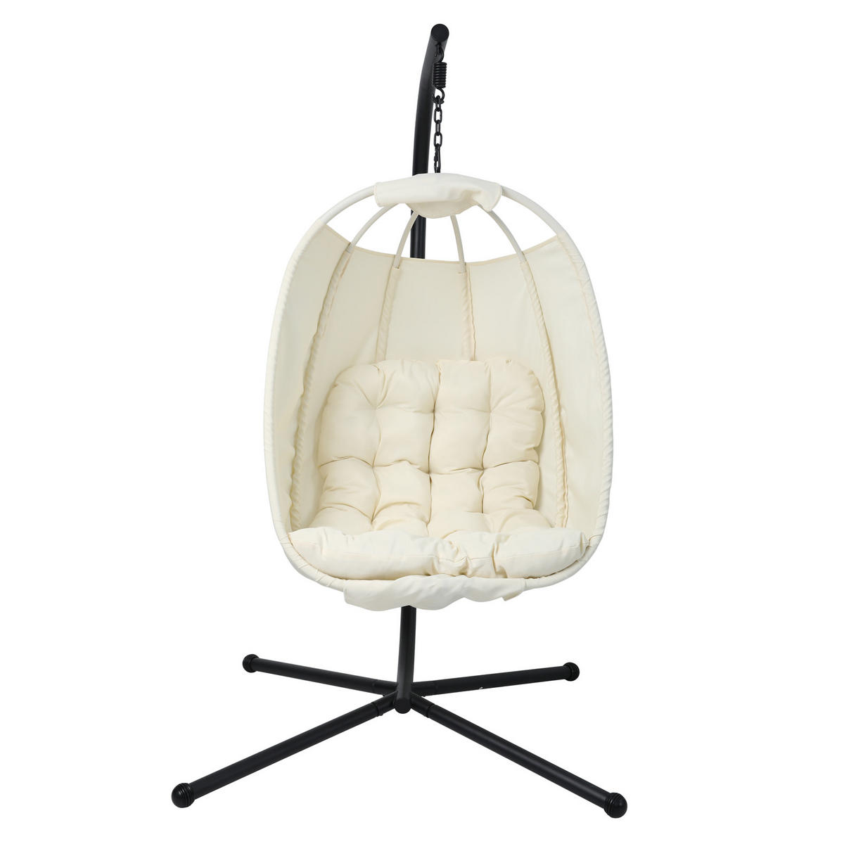 HÄNGESESSEL NELLY Beige - Beige, Metall (105/195/105cm) - SVITA