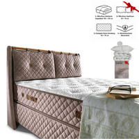 BOXSPRINGBETT Bambi Bett mit Matratze Bamboo Sleep 180x200 - Grau, Holz/Metall (180/200cm) - Bambi