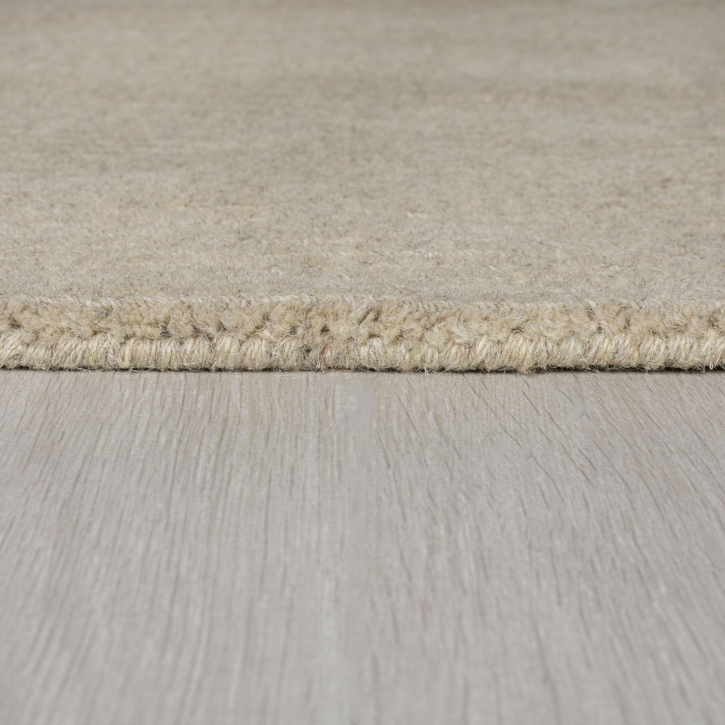 Thumbnail - Kadima Design Wollteppich, Beige, Textil, Uni, Rechteckig, 120x170 cm, in verschiedenen Größen erhältlich, Teppiche & Bö...