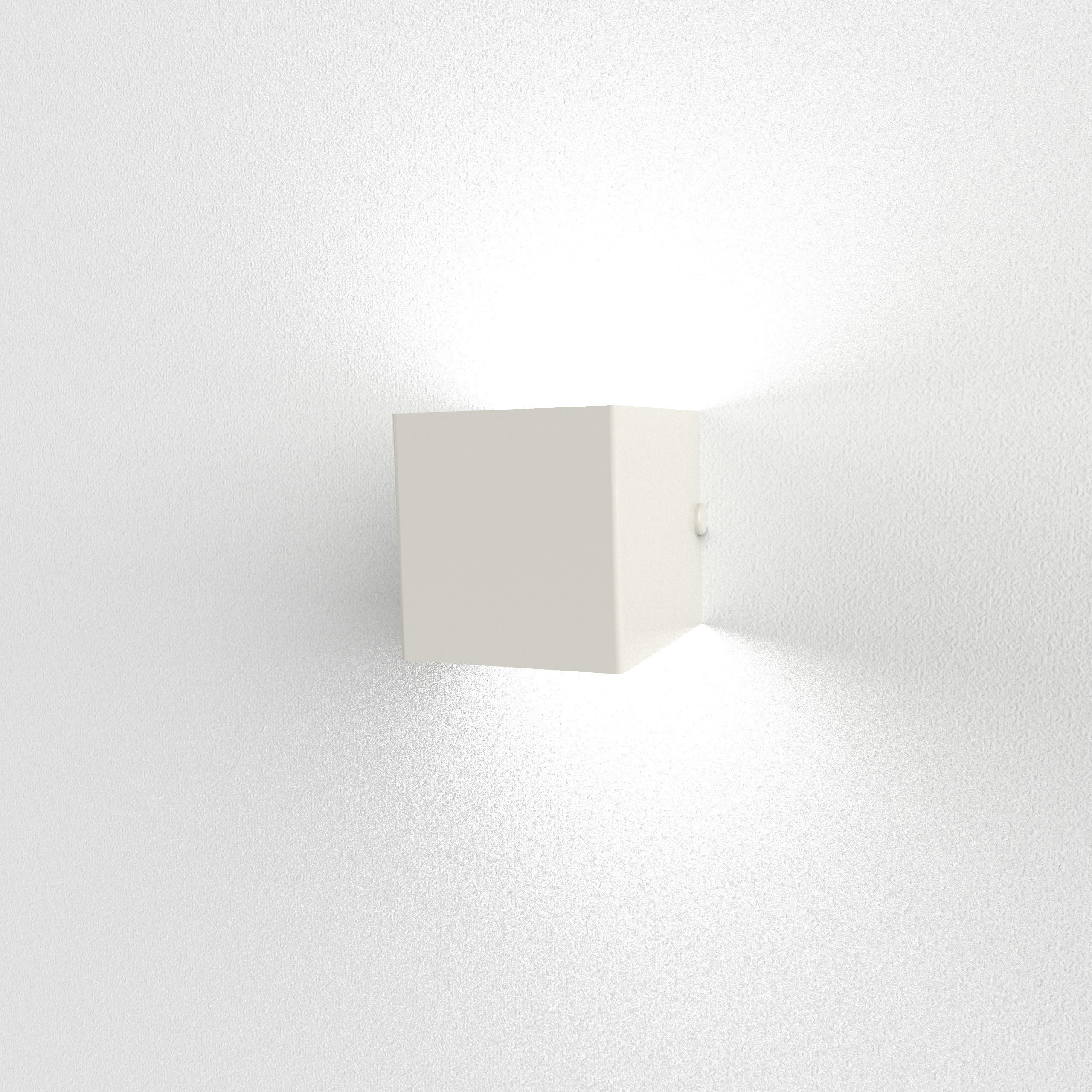 WANDLEUCHTE - Weiß Hochglanz, Metall (10/10/10cm) - Lumicom