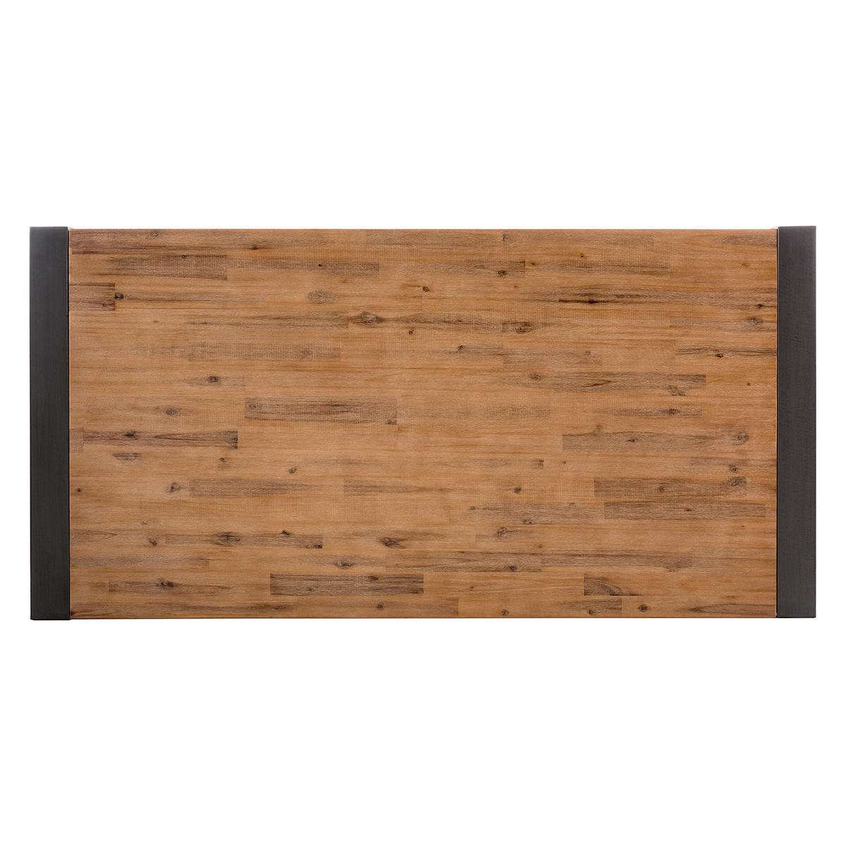 ESSTISCH mit Ausziehfunktion - Akazie massiv / Metall - Akaziefarben, Holz (90/180/76cm) - home24