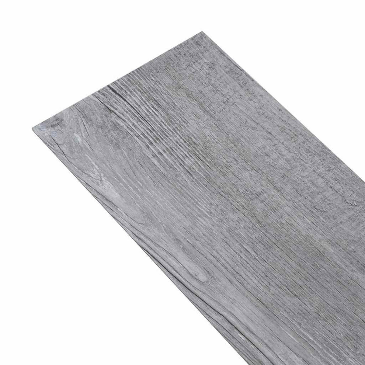 VINYLBODEN PVC-Dielen selbstklebend 2mm Stärke Laminat Viny Holzgrau 2,51 m² - Eukalyptusholzfarben, Holzwerkstoff (91.5/15.2/0.2cm) - DELUKE