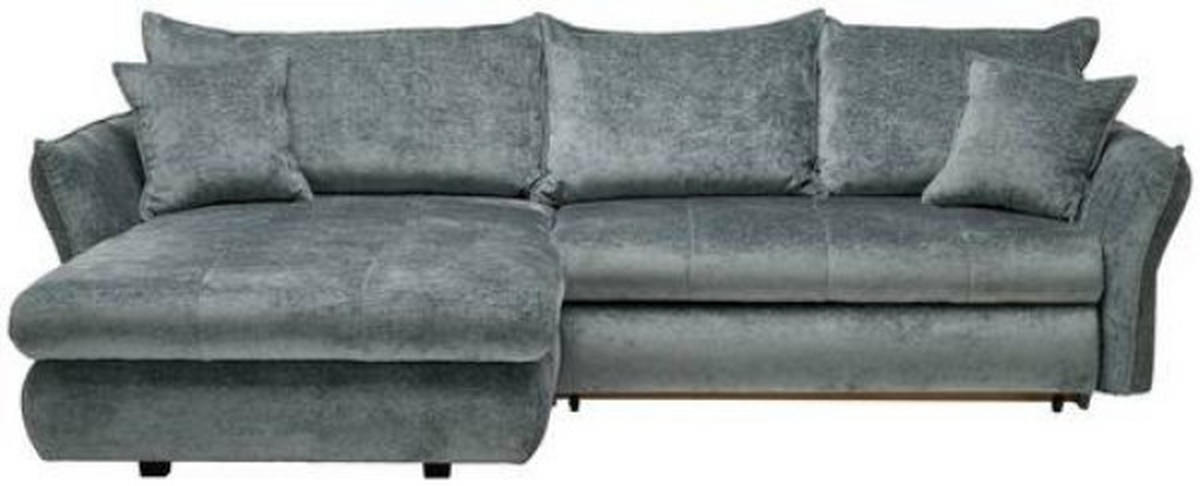 Canapé d'angle en tissu vert sauge 275x90x180cm - Stylife