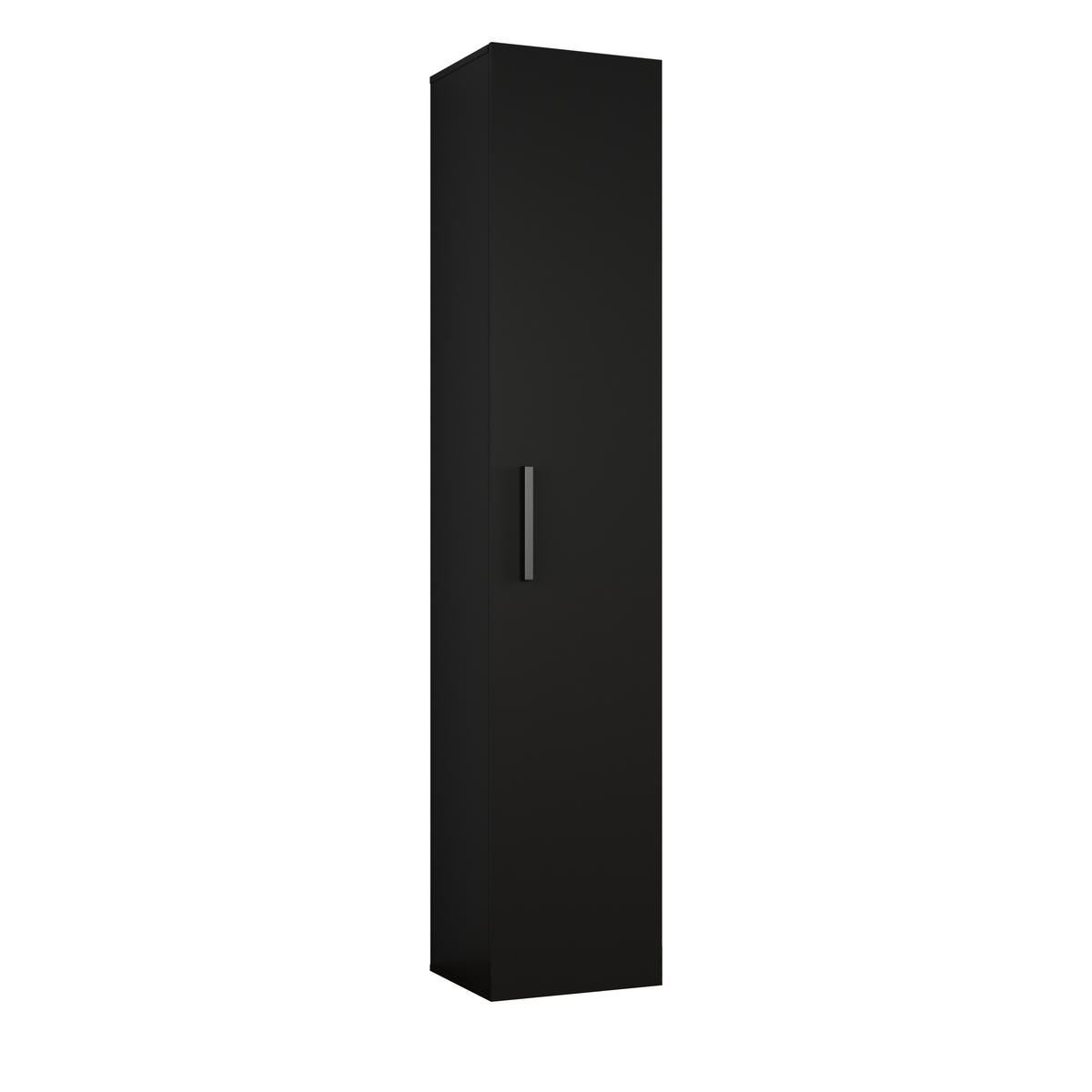 GARDEROBENSCHRANK Rosanno IVL Schwarz 40/204/40 cm – Modern - Schwarz, Holzwerkstoff/Kunststoff (40/204.1/40cm) - AX Living