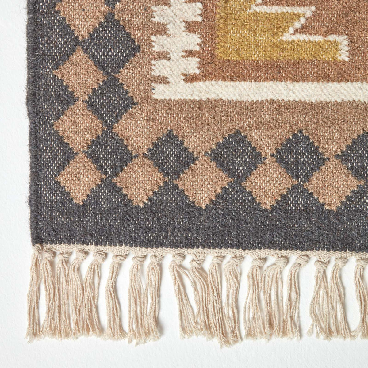 KELIM-TEPPICH Jaipur handgewebt 160/230 cm - Multicolor, Textil (160/230cm) - Homescapes