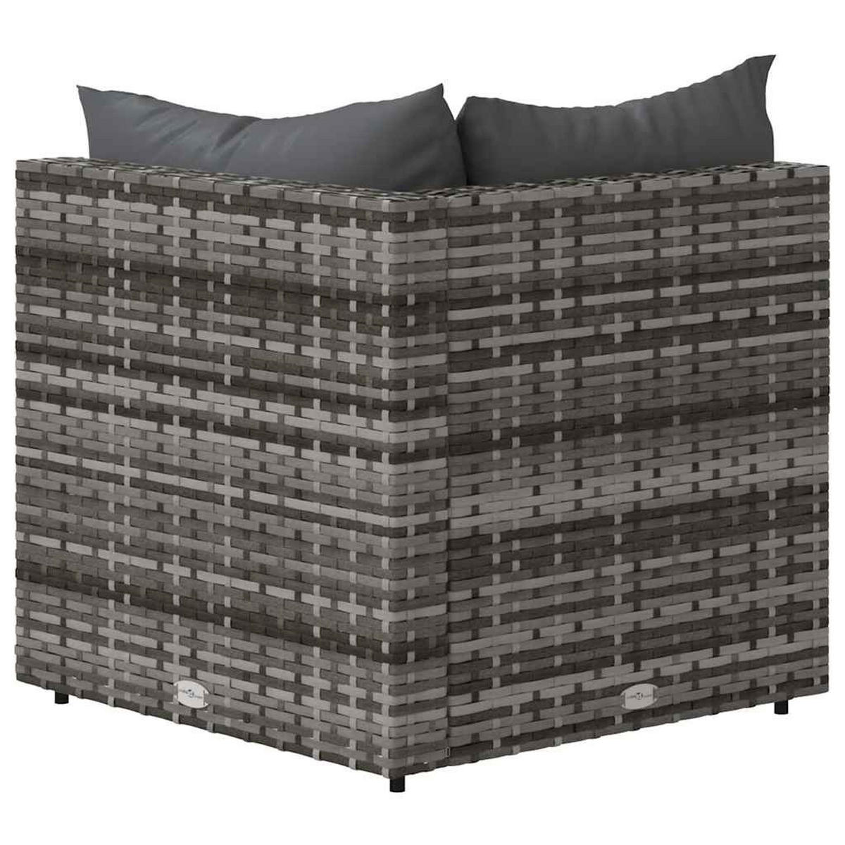 GARTENSOFA FYXAJ 63/57.5/63 cm （2-SITZER） - Grau, Holz (63/57.5/63cm) - ZMH