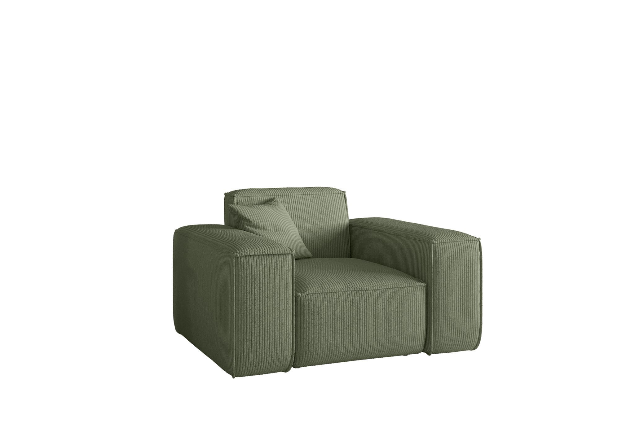 SESSEL Celes Premium Stoff Scala - Jadegrün, Holzwerkstoff/Textil (121/73/88cm) - Fun Möbel