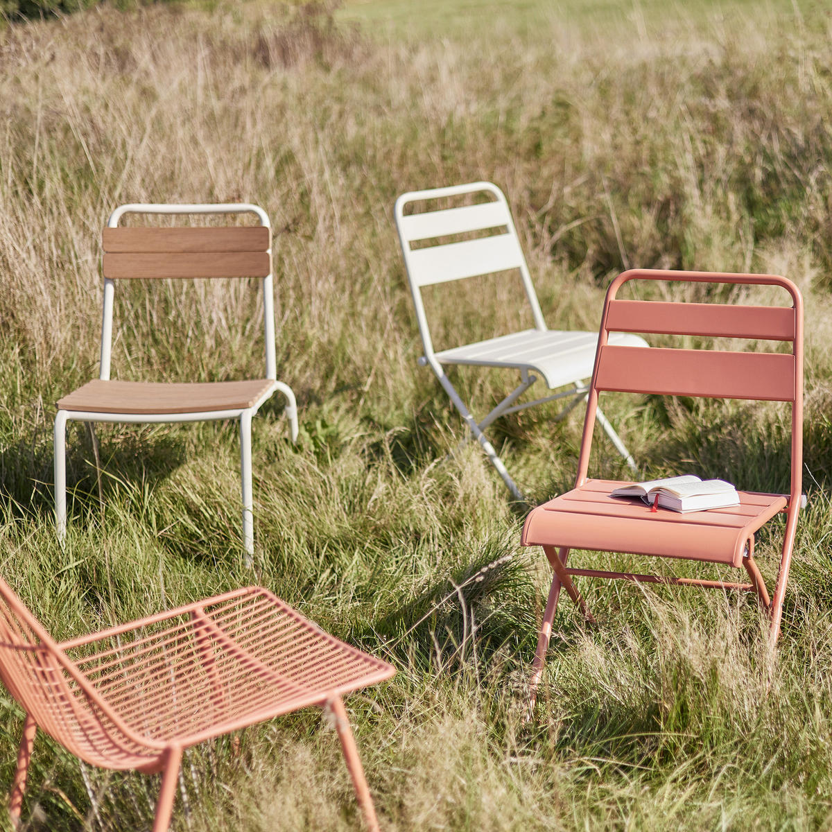 STAPELSTUHL (2er-Set) Tonka - Beige, Kunststoff/Metall (50/83/60cm) - Butlers