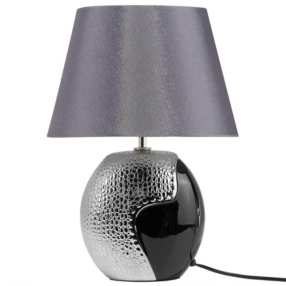 TISCHLAMPE Argun 30/30/42 cm - Schwarz, Keramik (30/30/42cm) - Beliani