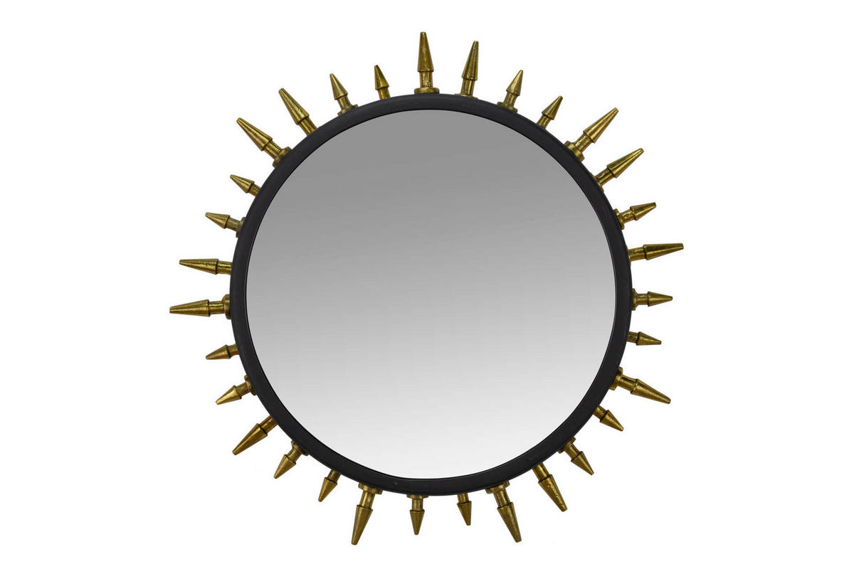 WANDSPIEGEL Gold 52/52 cm - Goldfarben, Metall (52/52/8cm) - KUNSTLOFT
