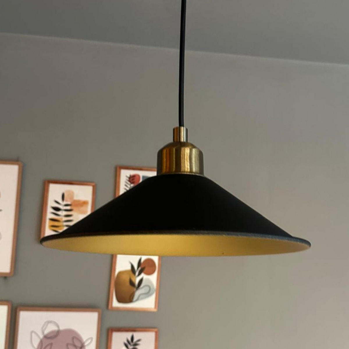 PENDELLEUCHTE LBenjamin - Schwarz, Metall (24/24/24cm) - Bamyum