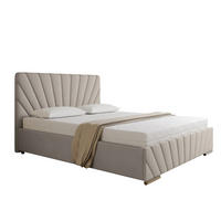 POLSTERBETT Ray 160 x 200 cm mit Bettkasten und Lattenrost Taschenfederkernmatratze mit Kokos 20cm- beige - Beige, Holz (160/200cm) - Homesy