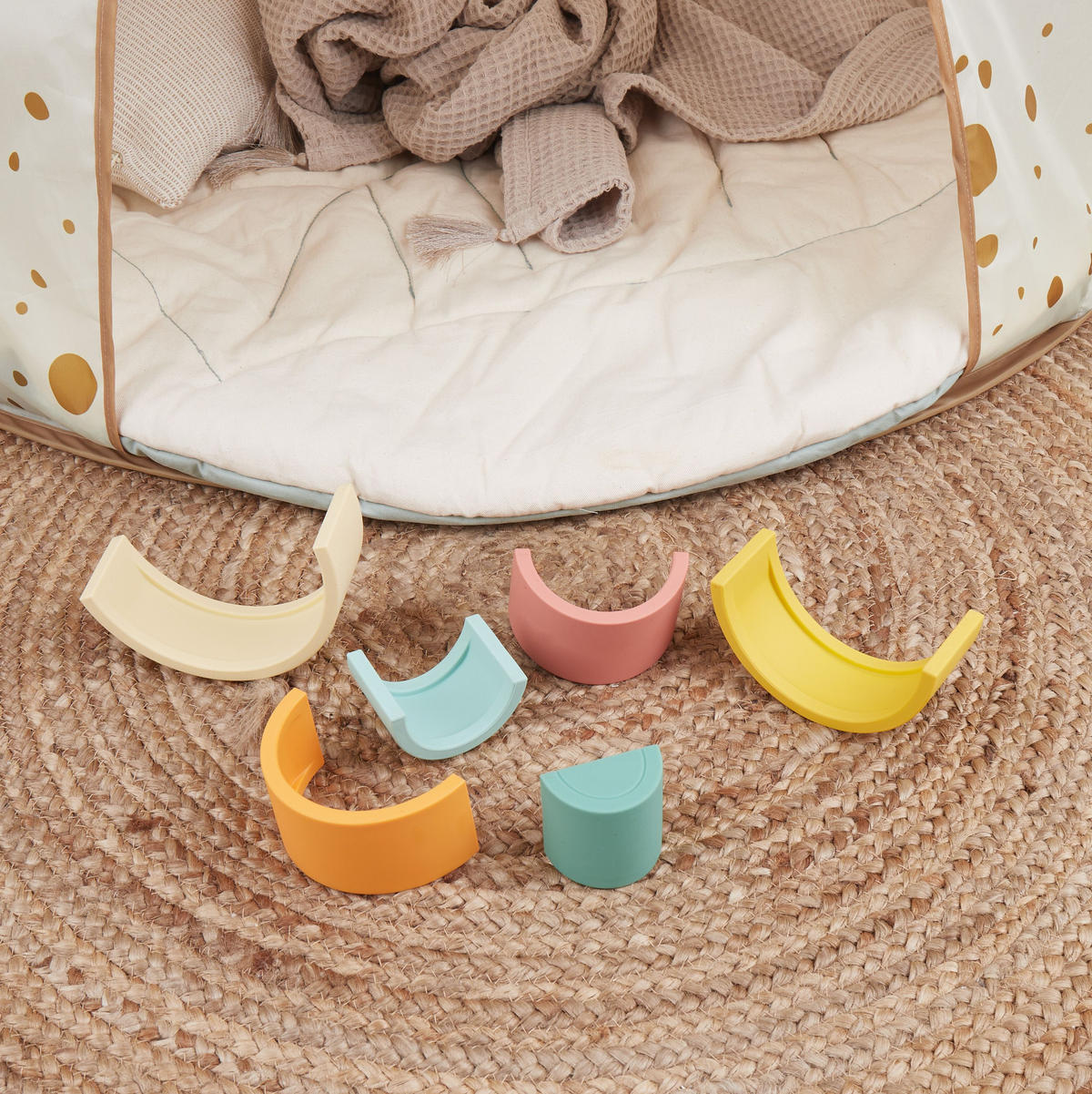 REGENBOGEN-SPIELZEUG Silikon Tropical Vi - Multicolor, Kunststoff (50/140cm) - Bieco Spielwaren