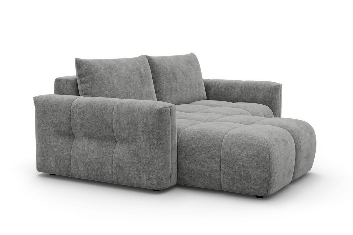 ECKSOFA VERONA 3-Sitzer links, Grau - Schwarz/Grau, Holz/Textil (224/173cm) - Courtois Laville