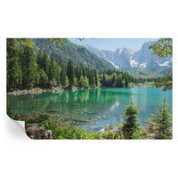FOTOTAPETE 416x254 cm - Grüner See - Grün, Textil (416/254cm) - Wallfluent