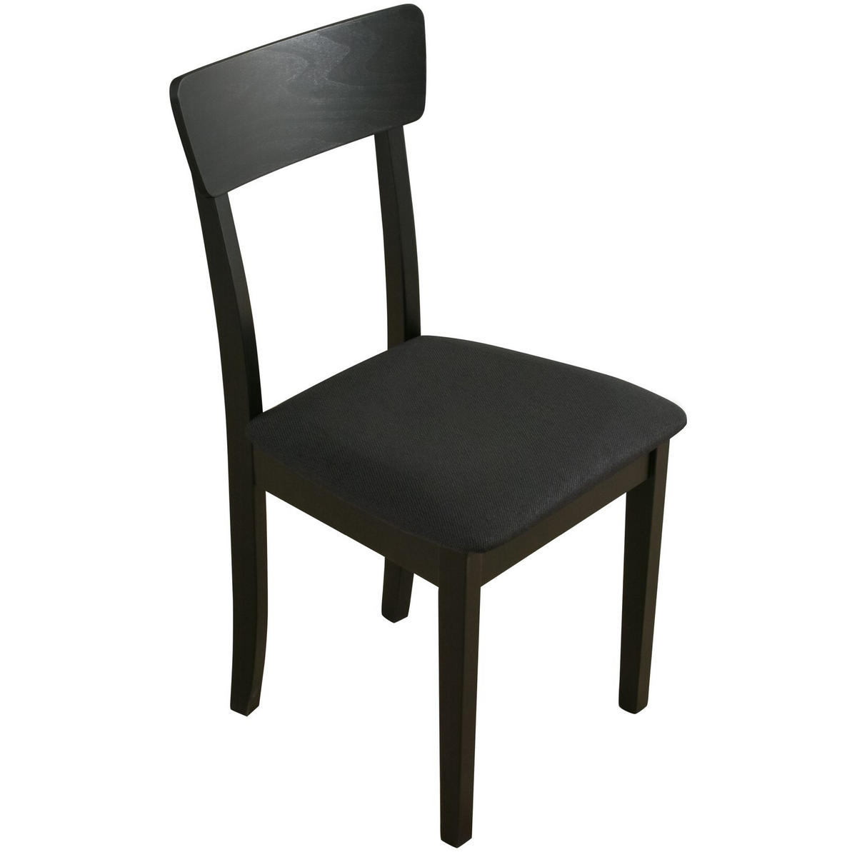 HOLZSTUHL Wehron Schwarz - Schwarz, Holz/Textil (43/86/40cm) - Selsey