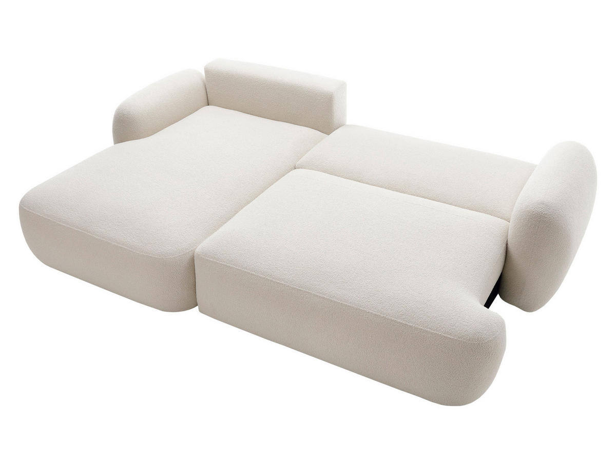 ECKSOFA Mayo, Seite: Rechts - Creme/Schwarz, Holz/Kunststoff (275/175cm) - MIRJAN24