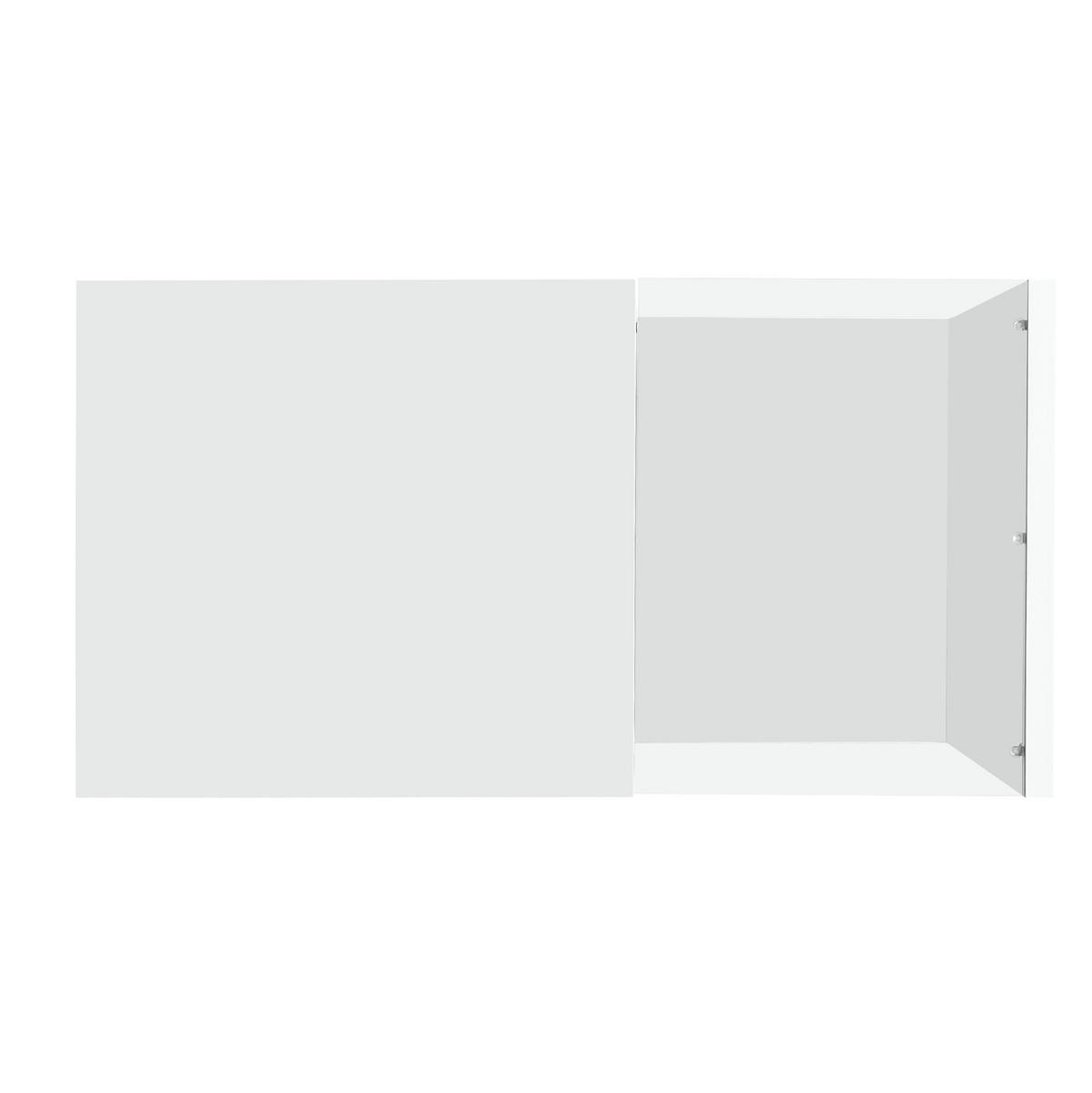 COUCHTISCH 105/55/32.5 cm Weiß aus Spanplatte mit Glasplatte und LED-Beleuchtung - Weiß, Holzwerkstoff (105/55/32.5cm) - OKMYHOME