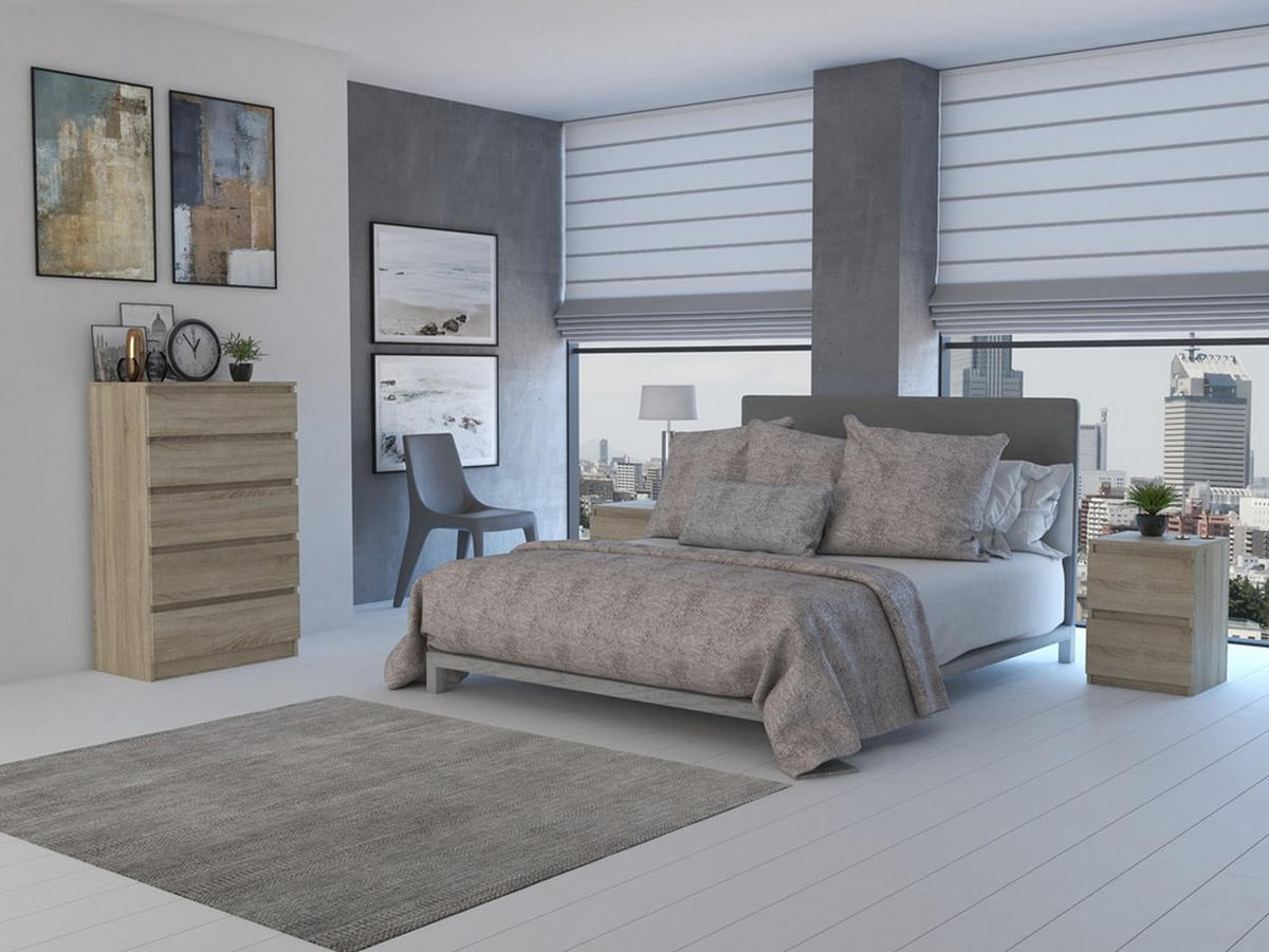 KOMMODE Sonoma Eiche 70/109,5/40 - Sonoma Eiche, Holzwerkstoff (70/110/40cm) - RAUMHIRSCH FURNITURE