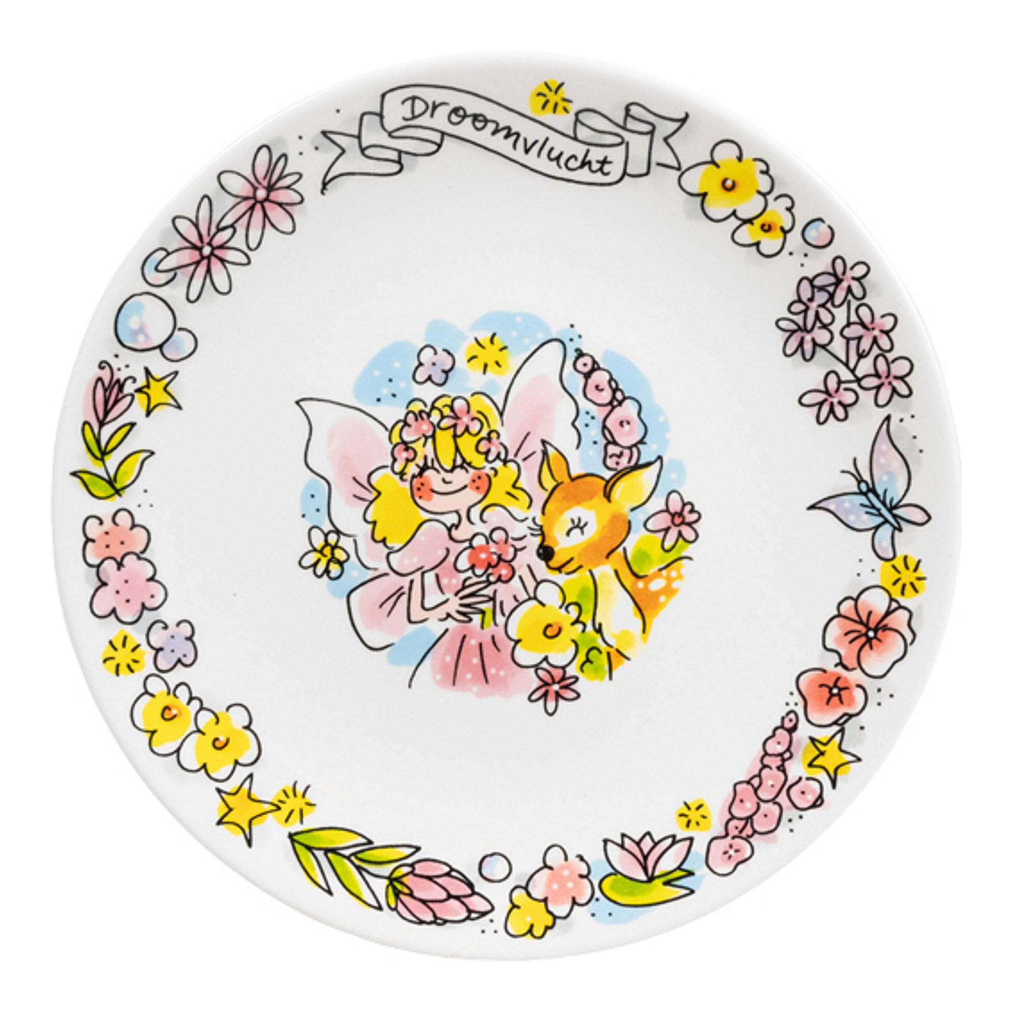 TELLER Traumflug in Bunt - 18cm - Multicolor, Keramik (18/18/2cm) - Blond Amsterdam