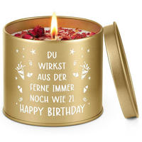 DUFTKERZE Sojawachs Lavendel 7 oz - Goldfarben, Glas (7.5cm)