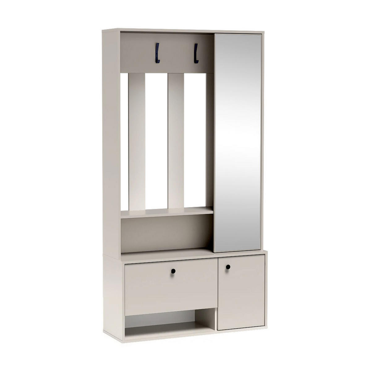 GARDEROBENSCHRANK Pots Plus mit zwei Türen kaschmir - Kaschmir, Holzwerkstoff (100/190/33cm) - Beautysofa
