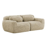 2-SITZER SOFA Beige ergonomisch & montagefrei - Beige, Textil (204/73/104cm) - Urban Meuble