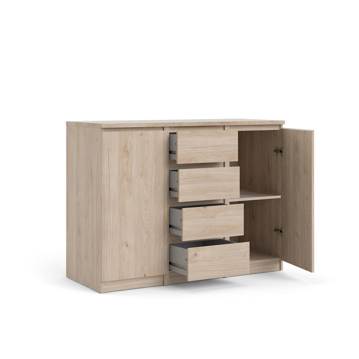 SIDEBOARD Braun - Braun, Holzwerkstoff (121/91/50cm) - ebuy24