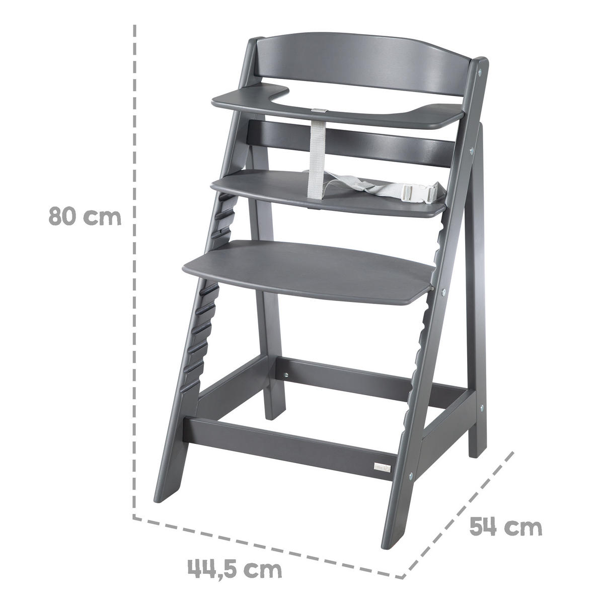 KINDERHOCHSTUHL Sit Up Flex Anthrazit - Anthrazit, Holzwerkstoff (44.5/80/54cm) - Roba