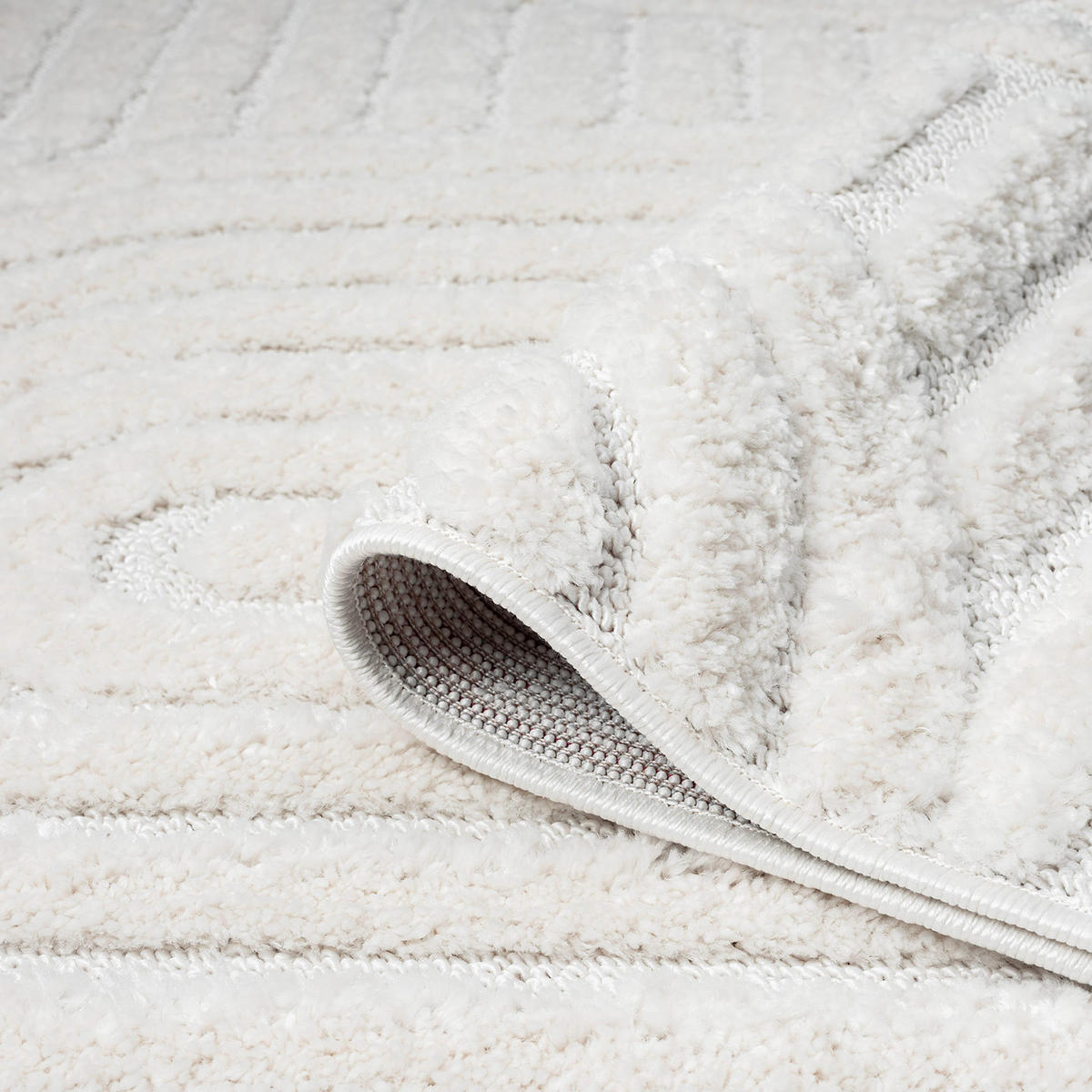 HOCHFLOR-TEPPICH Focus 765 Creme 160 cm rund - Creme, Textil (160/160cm) - carpet city