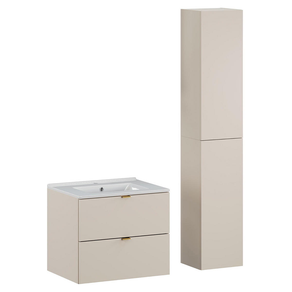 HOCHSCHRANK Durango-56 - Beige, Holzwerkstoff (30/160/27cm) - Lomado