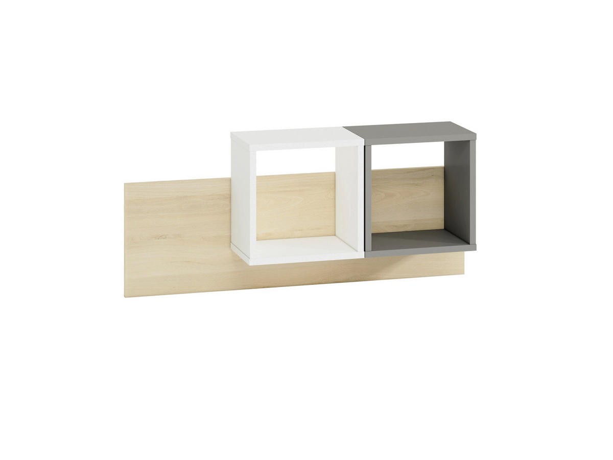 WANDREGAL – 30 cm – Drop – Weiß - Weiß, Holzwerkstoff (30/30/20cm) - hi-markt